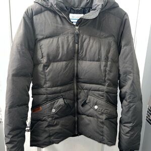 Columbia olive green Hooded Puffer Jacket